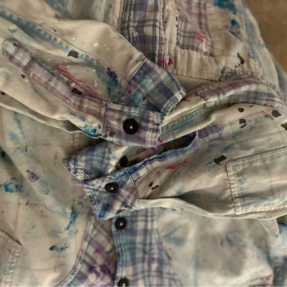 Magnolia Pearl Pastel, patchwork cropped shirt - Picture 5 of 7